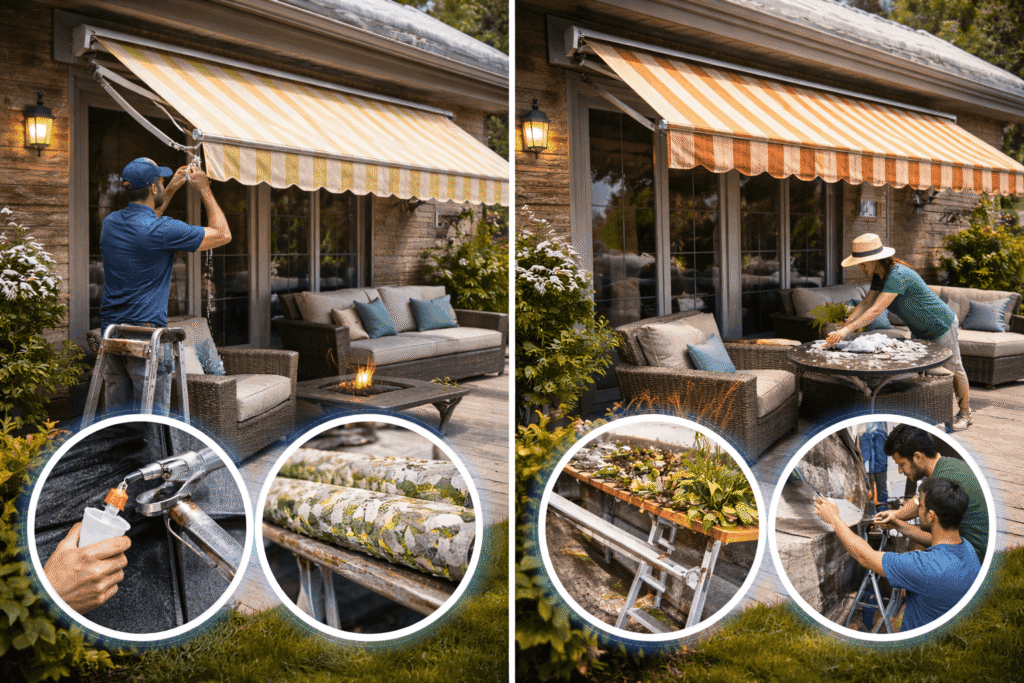 Patio awnings in Canada