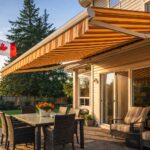 Retractable patio awnings