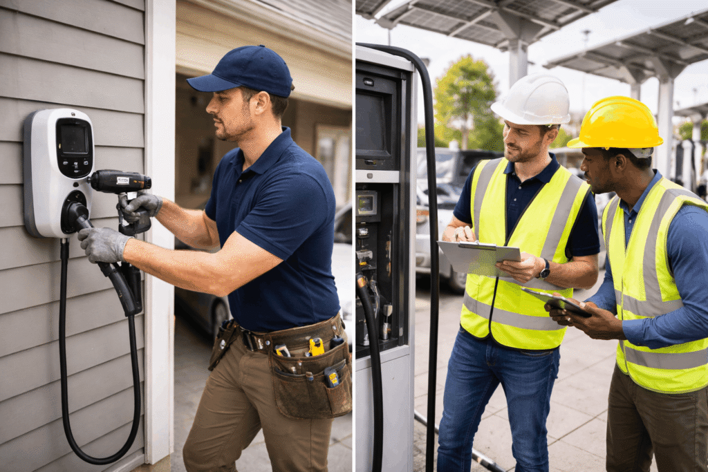 electric car charger installation