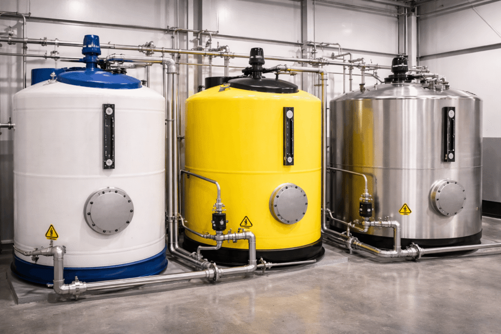 sodium hypochlorite tanks