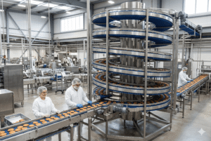 spiral cooling conveyor